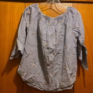 Smocked off the shoulder top